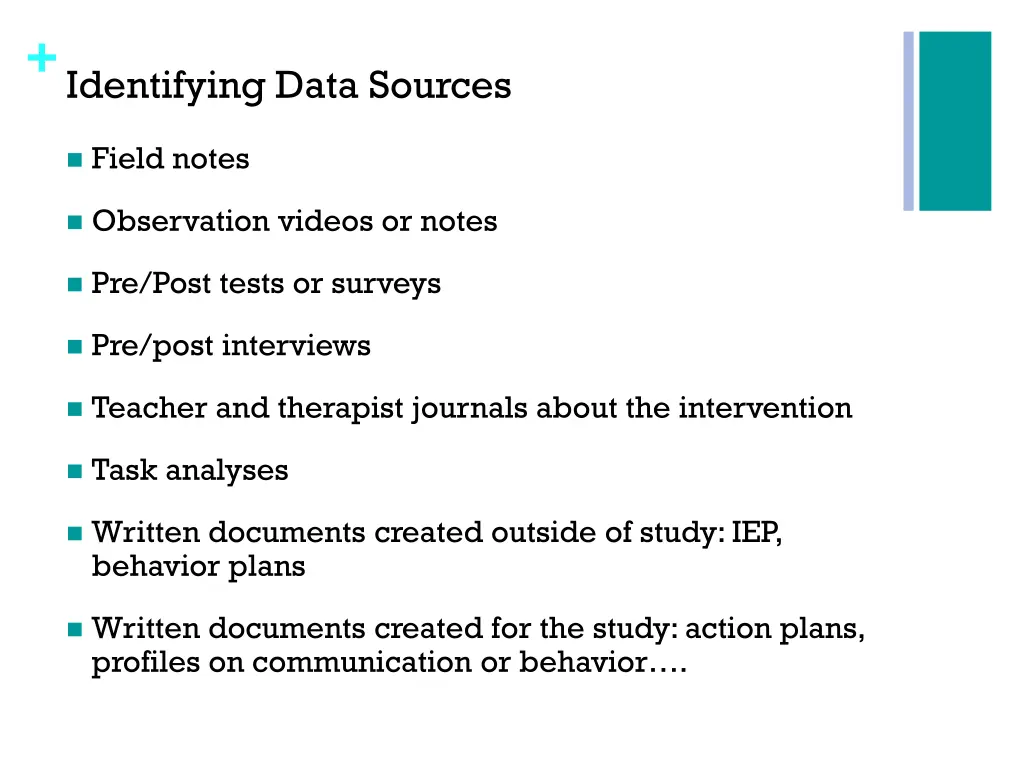identifying data sources