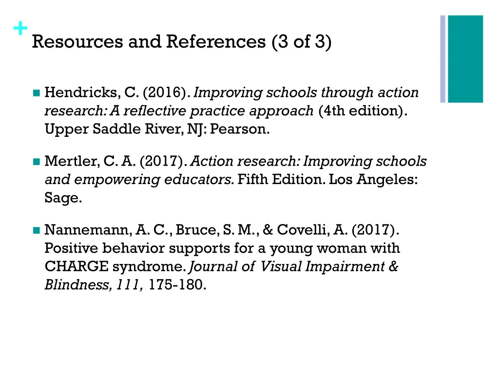 resources and references 3 of 3