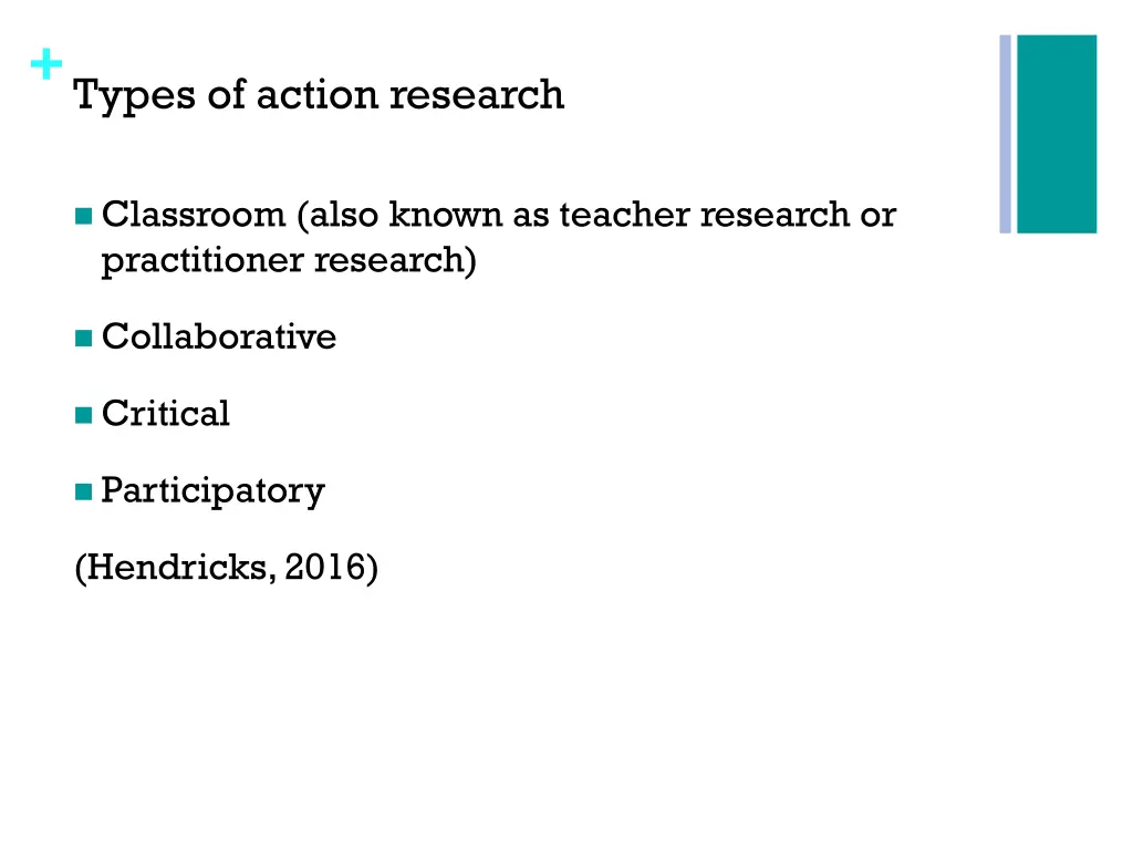 types of action research