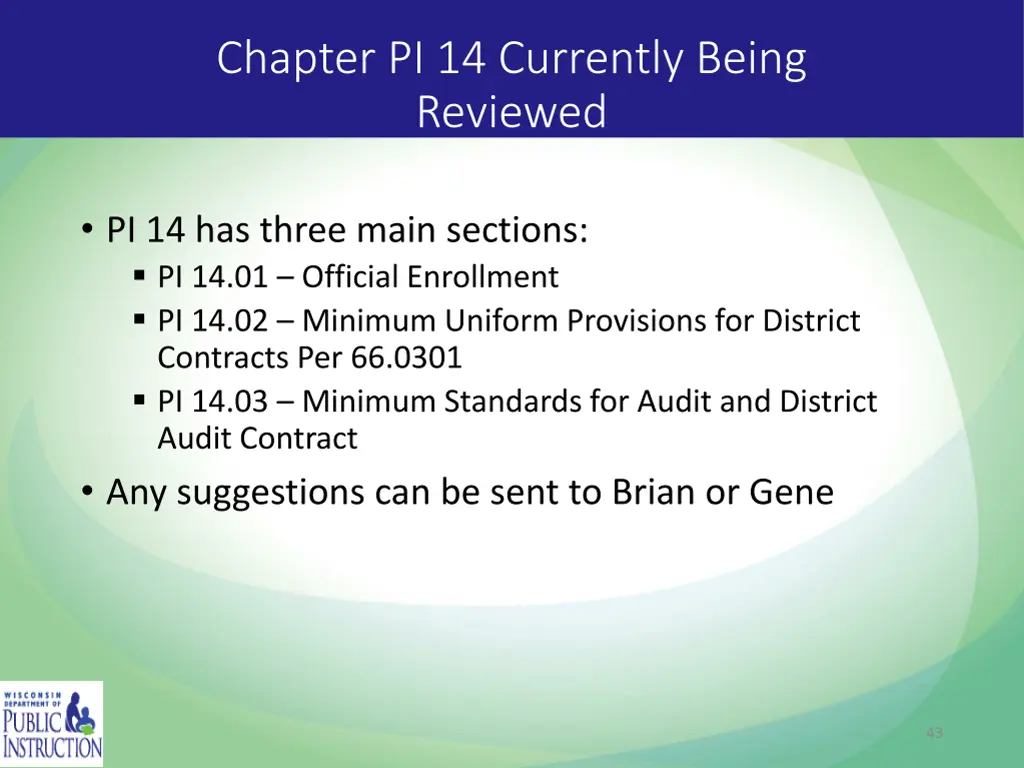 chapter pi 14 currently being reviewed