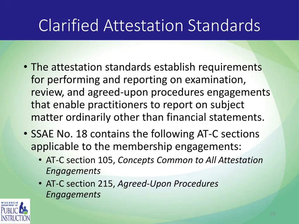 clarified attestation standards