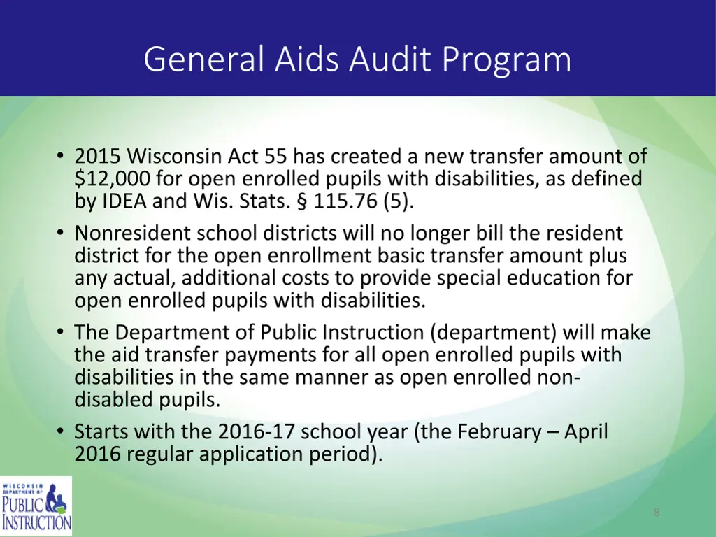 general aids audit program 3
