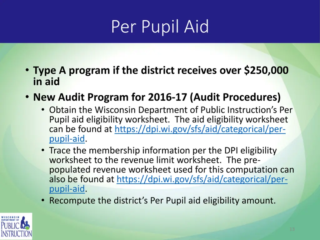 per pupil aid 1