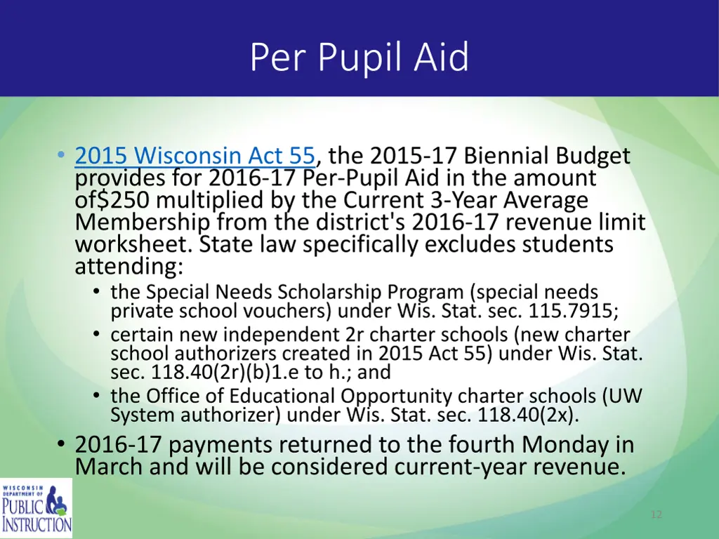 per pupil aid