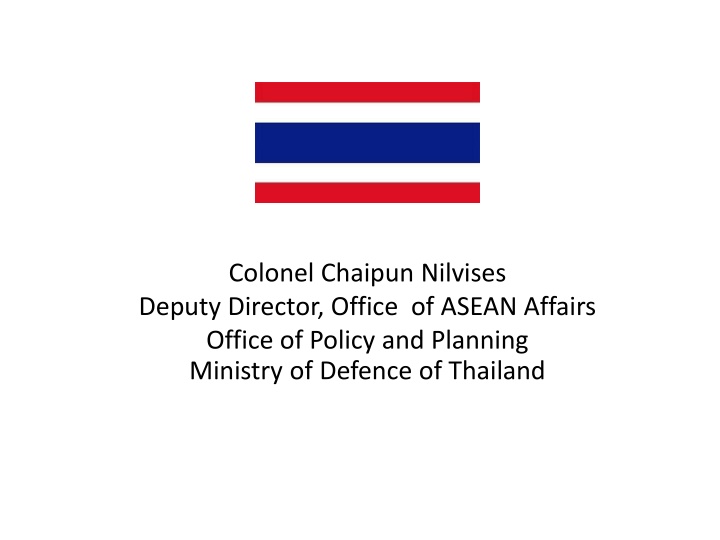 colonel chaipun nilvises deputy director office