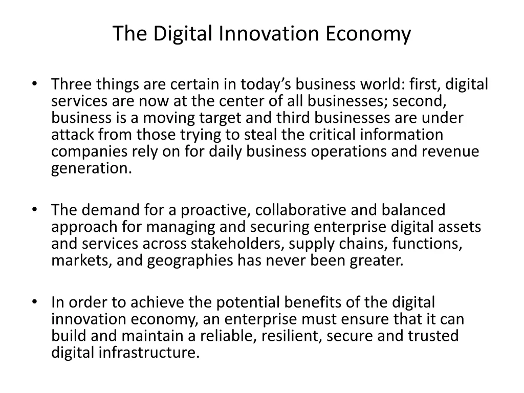 the digital innovation economy
