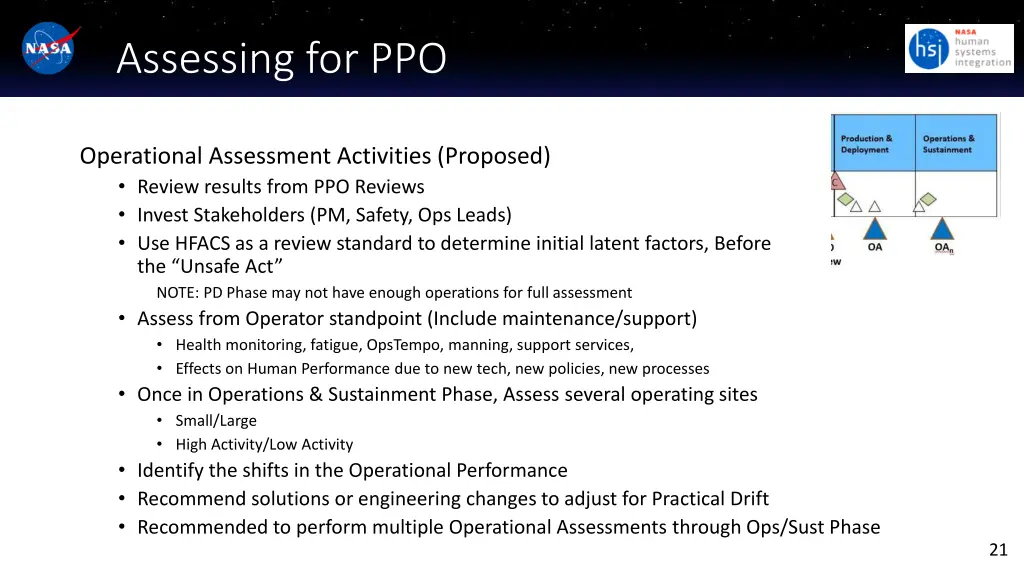 assessing for ppo 2