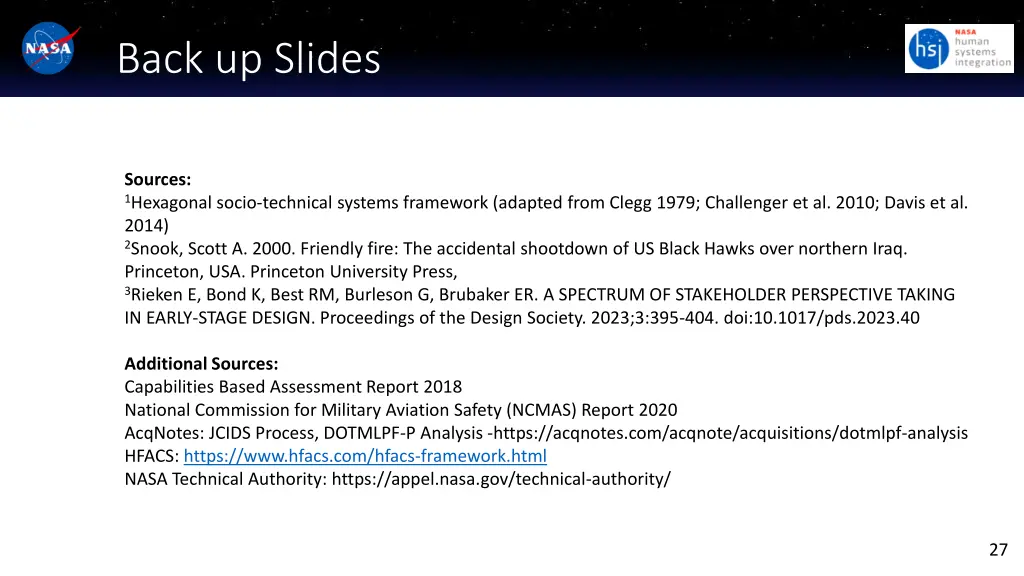 back up slides