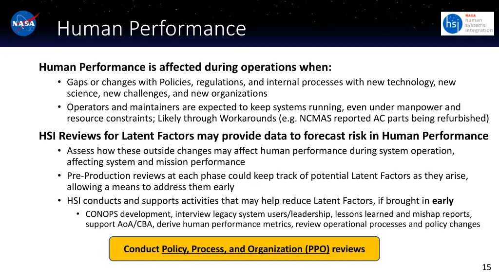human performance