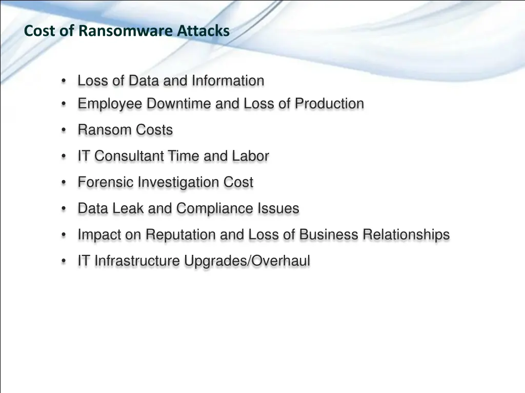 cost of ransomware attacks