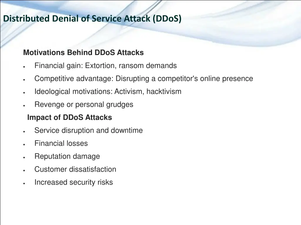distributed denial of service attack ddos 2