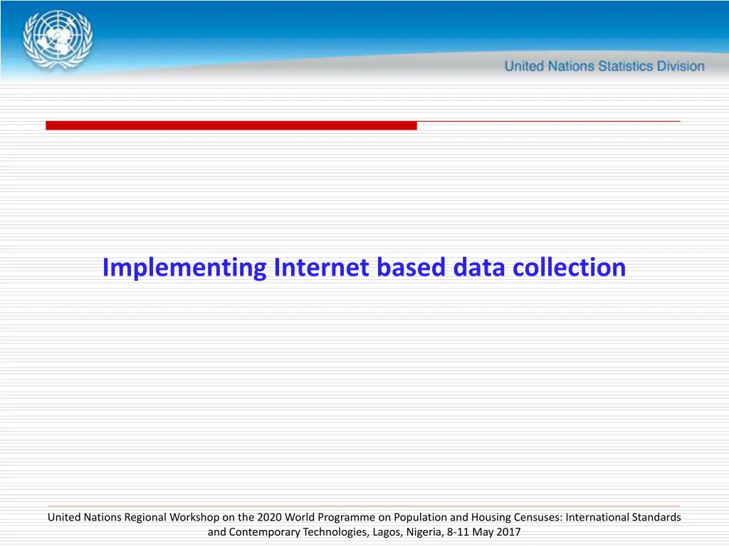 implementing internet based data collection