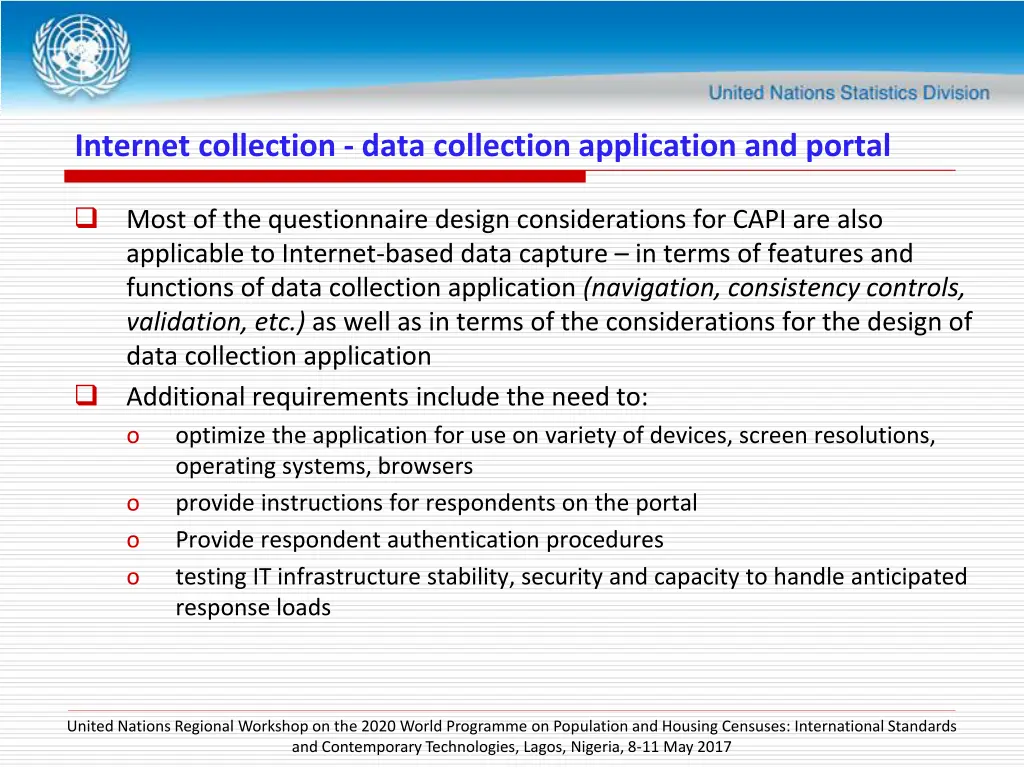 internet collection data collection application