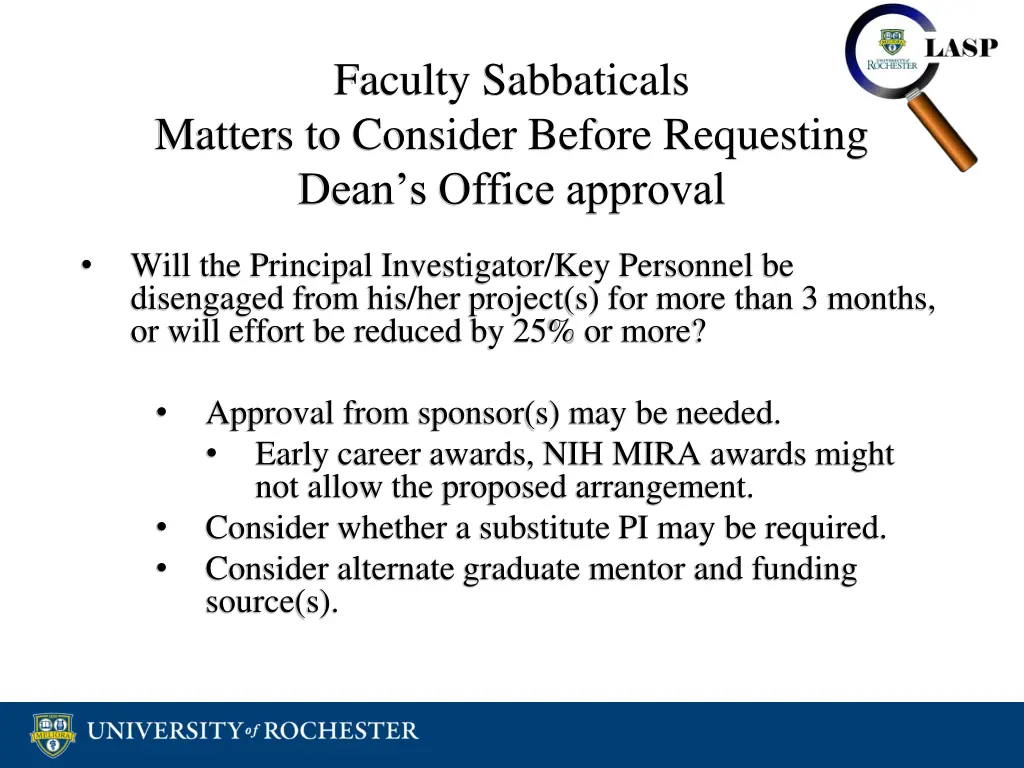 faculty sabbaticals