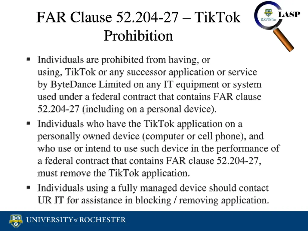 far clause 52 204 27 tiktok prohibition 1