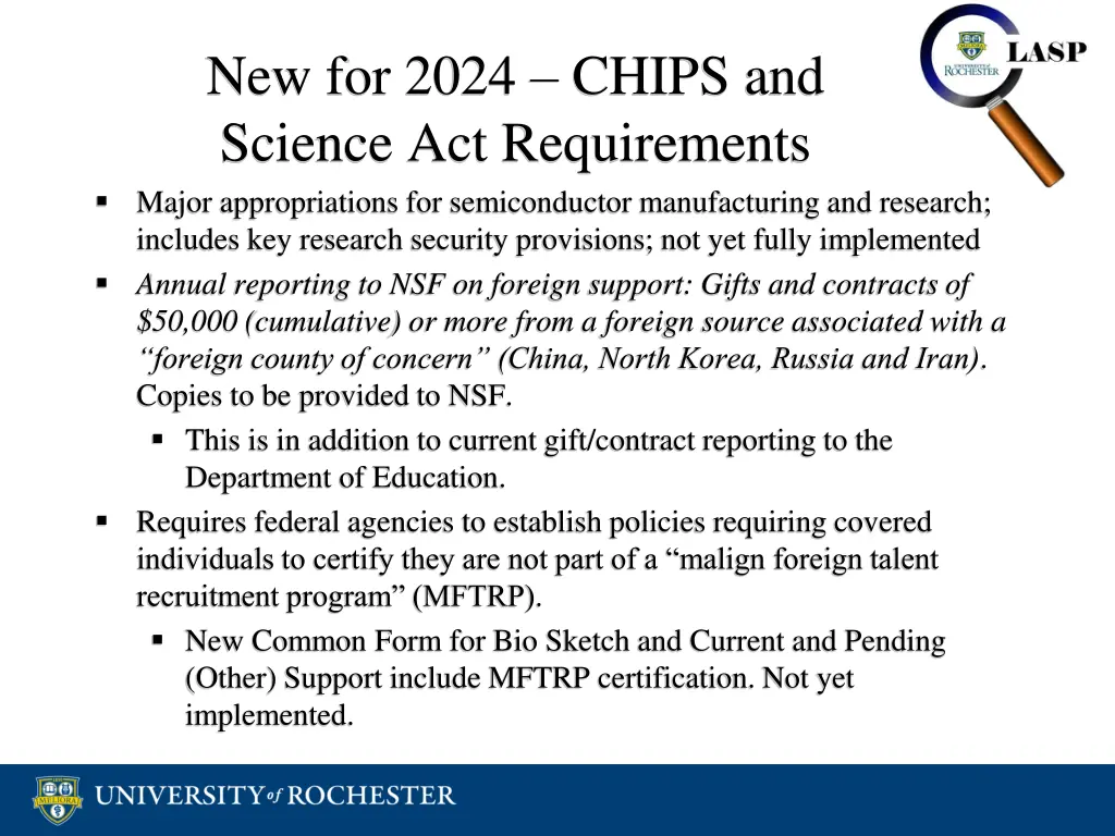 new for 2024 chips and science act requirements