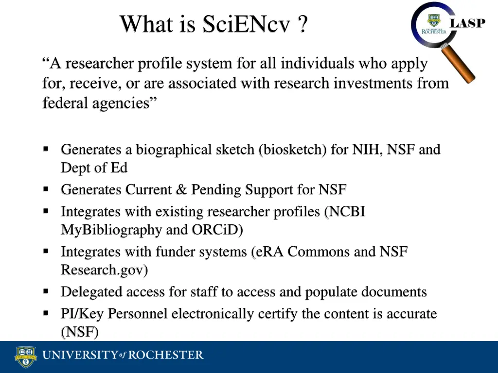 what is sciencv