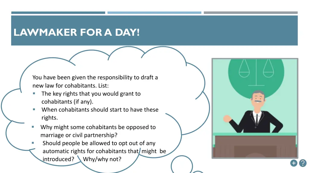 lawmaker for a day