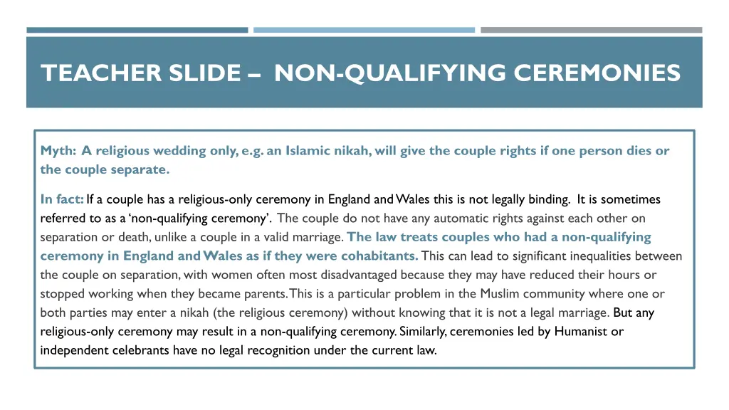 teacher slide non qualifying ceremonies
