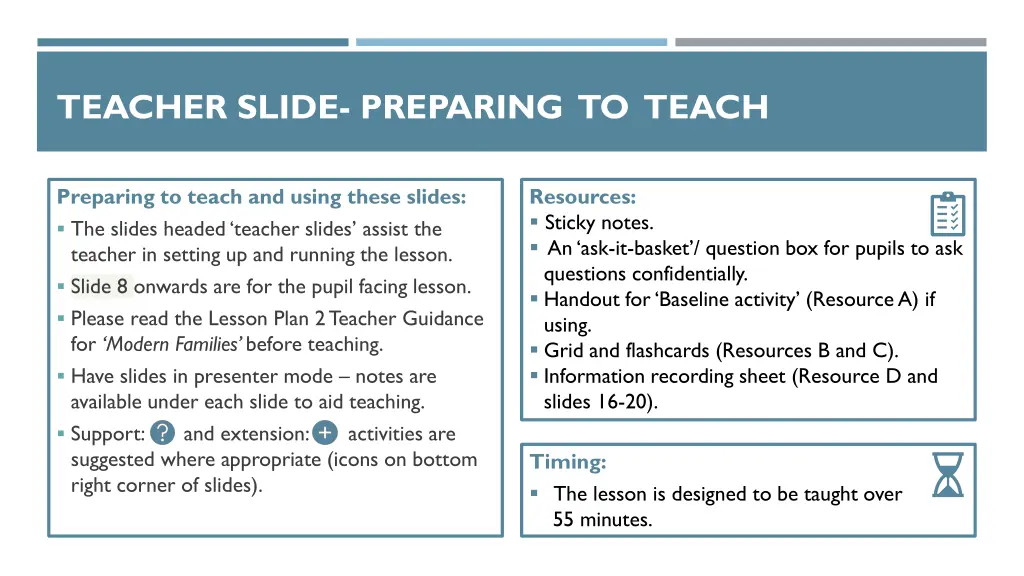teacher slide preparing to teach