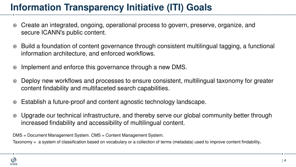 information transparency initiative iti goals