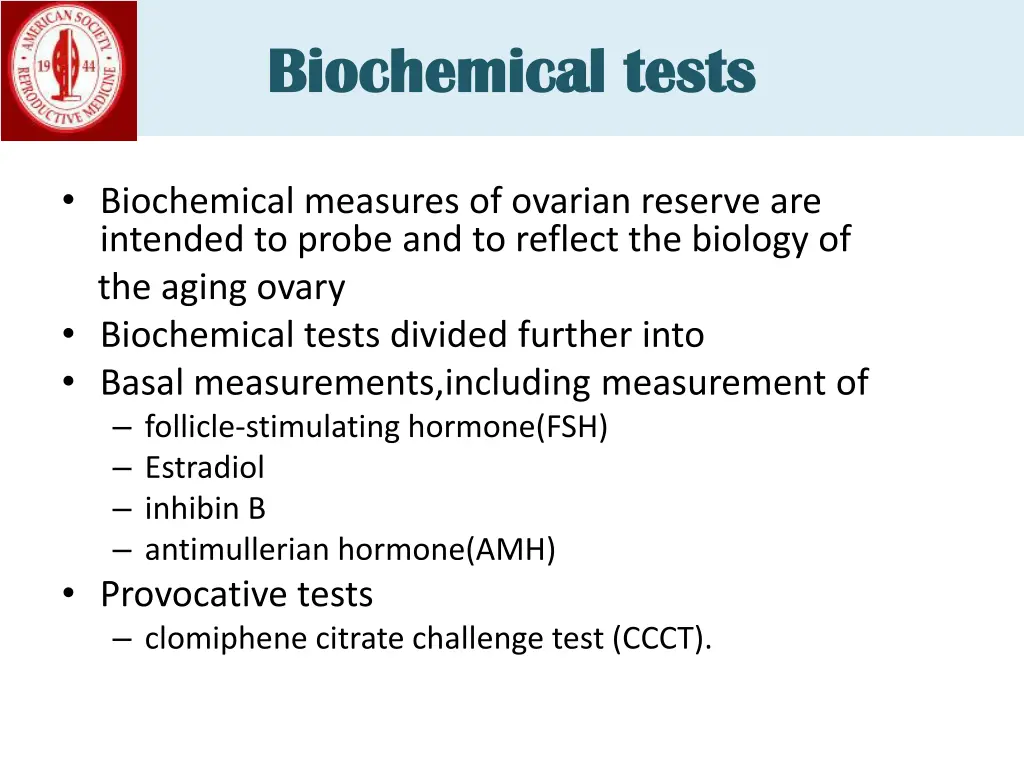 biochemical tests biochemical tests