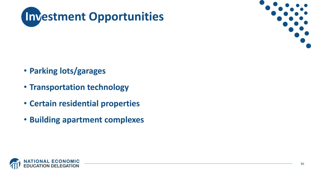 investment opportunities