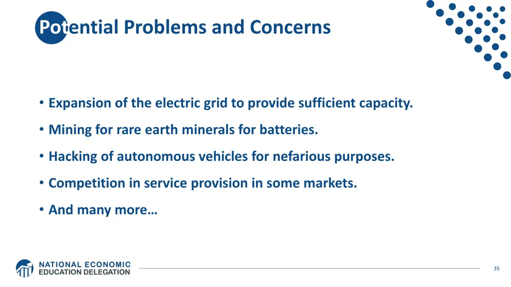 potential problems and concerns