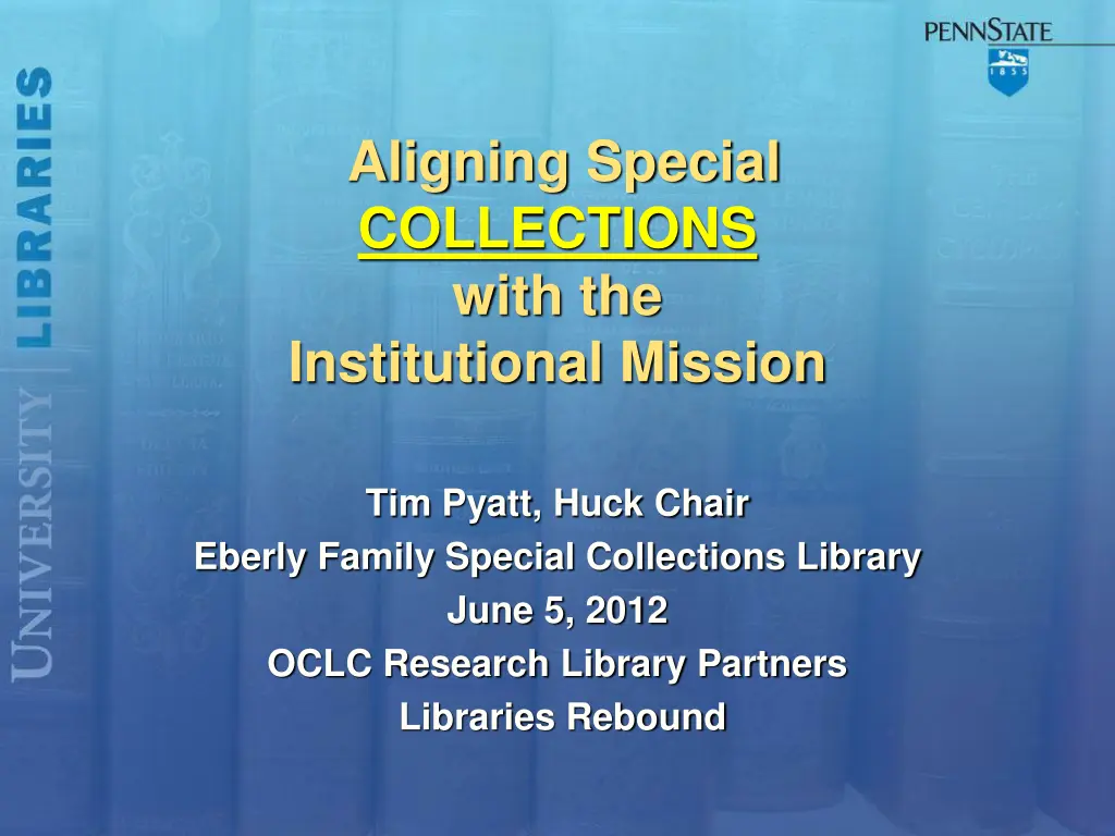 aligning special collections with