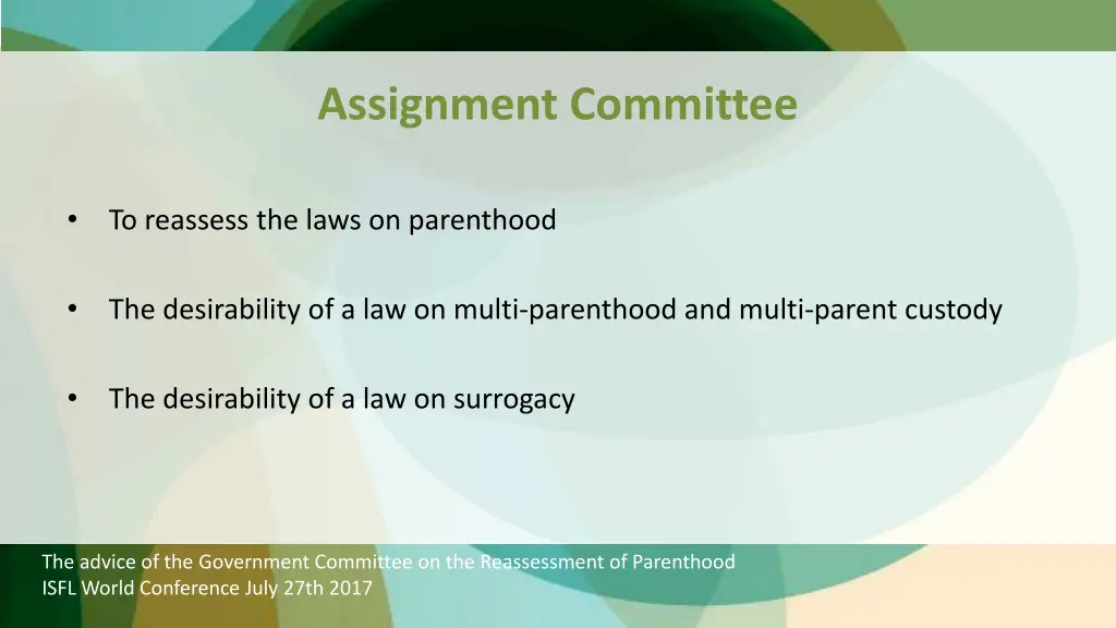 assignment committee