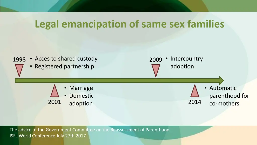 legal emancipation of same sex families