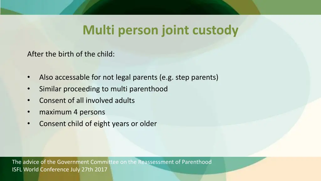 multi person joint custody