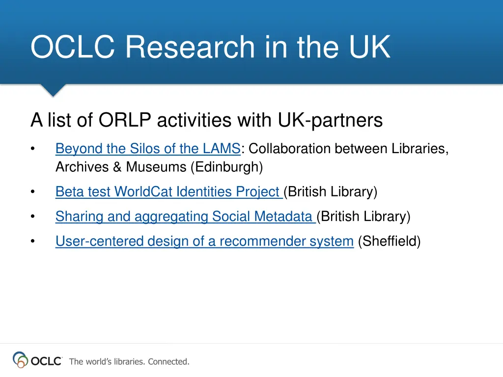oclc research in the uk 3