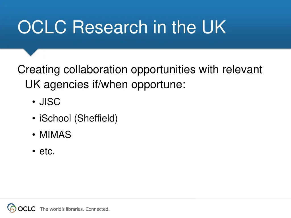 oclc research in the uk 6