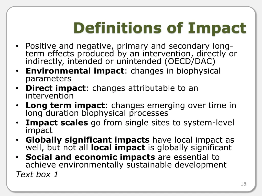 definitions of impact