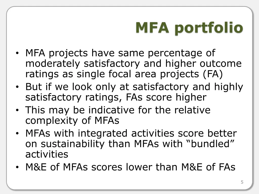 mfa portfolio