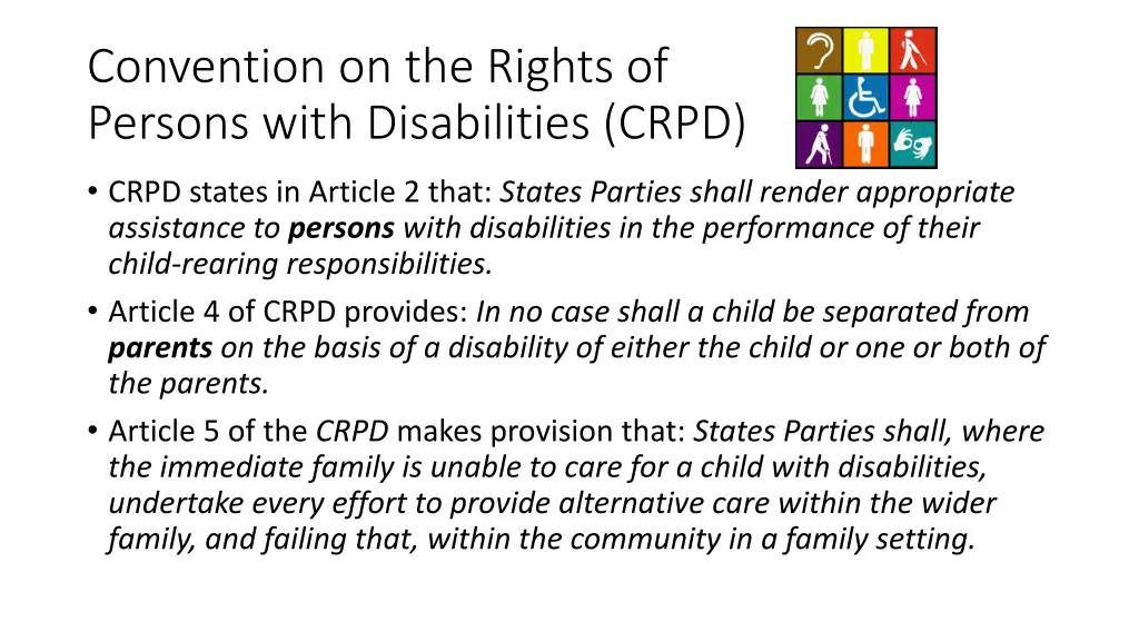 convention on the rights of persons with