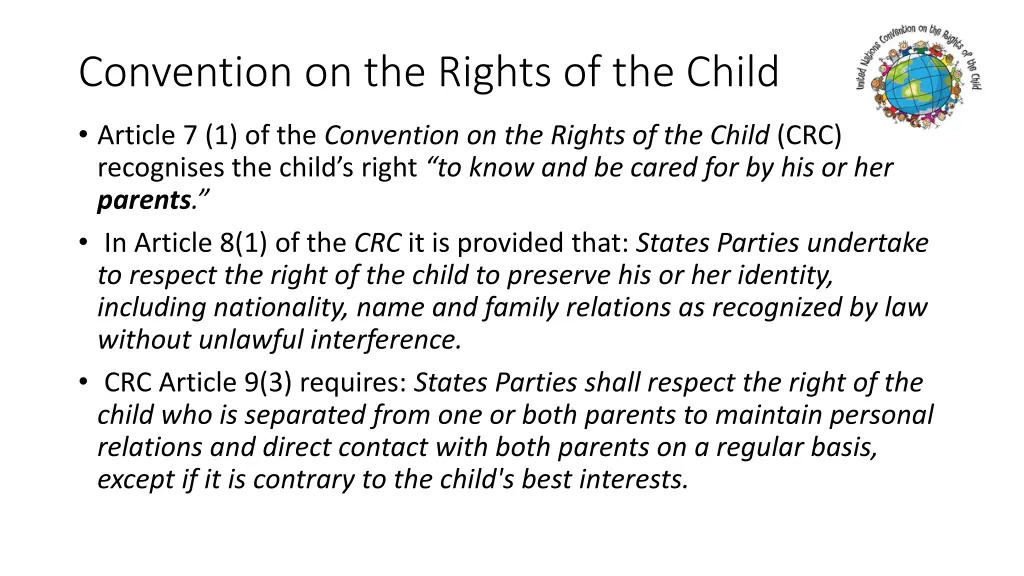 convention on the rights of the child