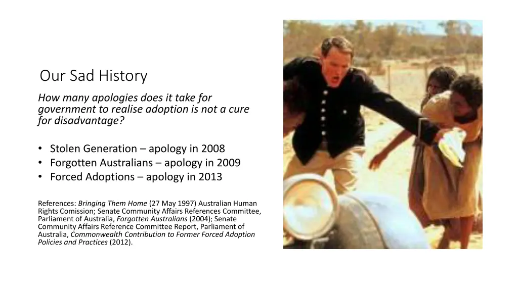 our sad history