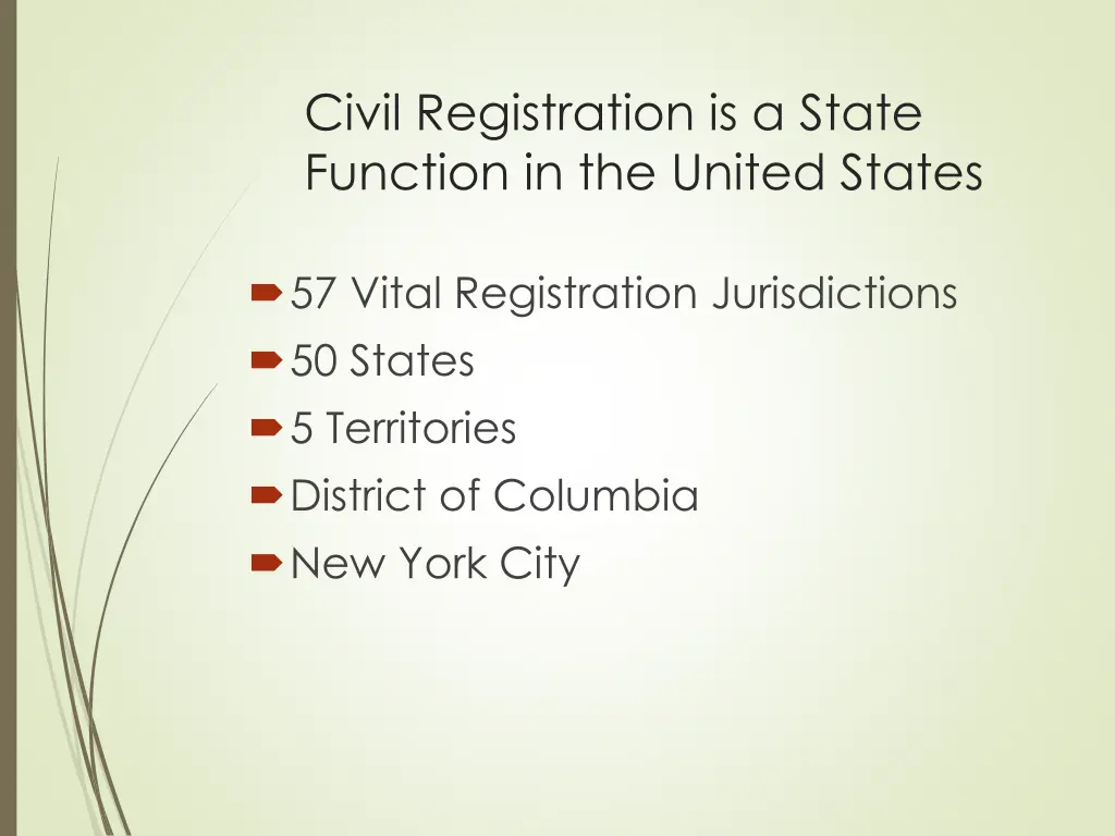 civil registration is a state function