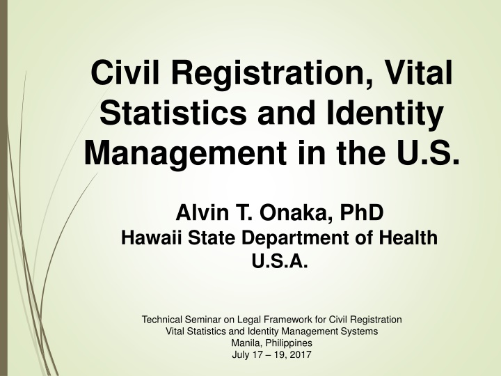 civil registration vital statistics and identity