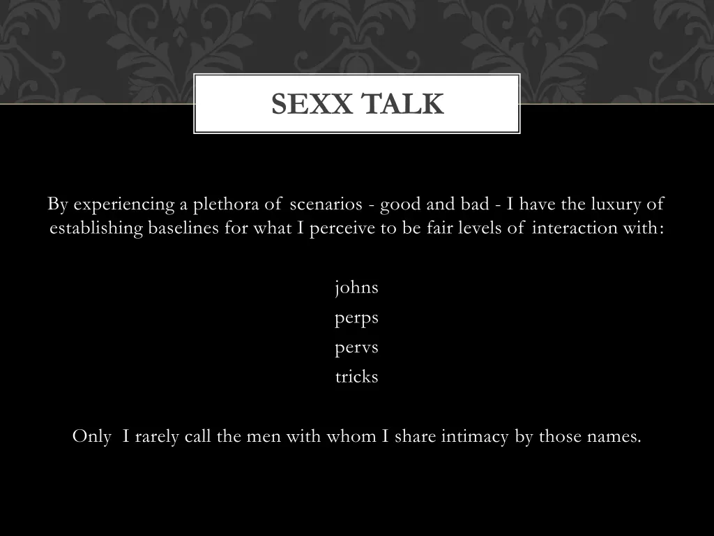 sexx talk 1