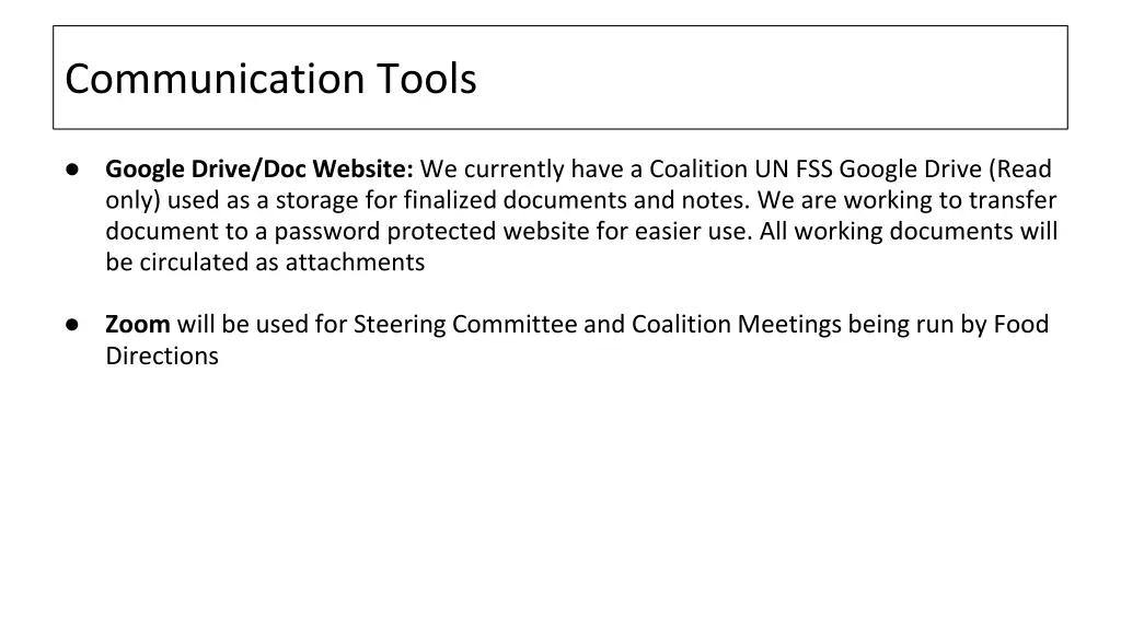 communication tools