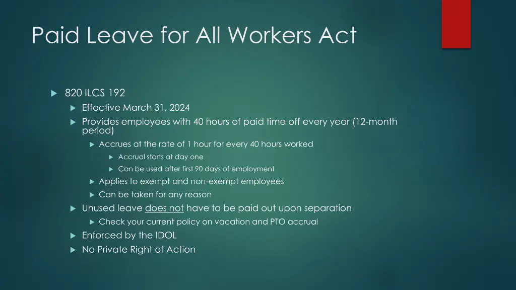 paid leave for all workers act