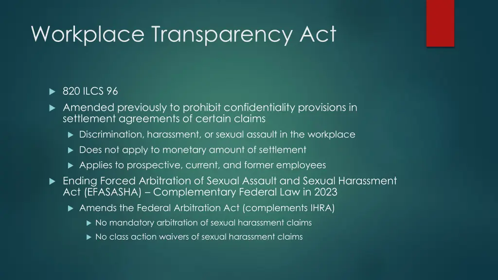workplace transparency act
