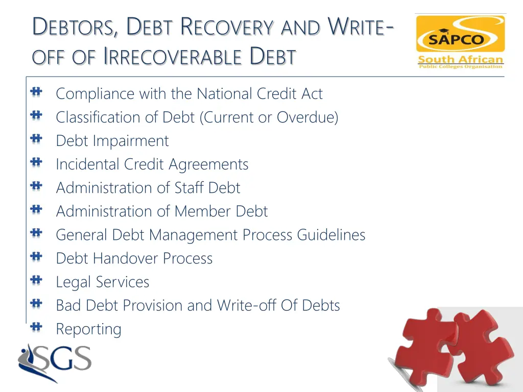 d ebtors d ebt r ecovery and w rite
