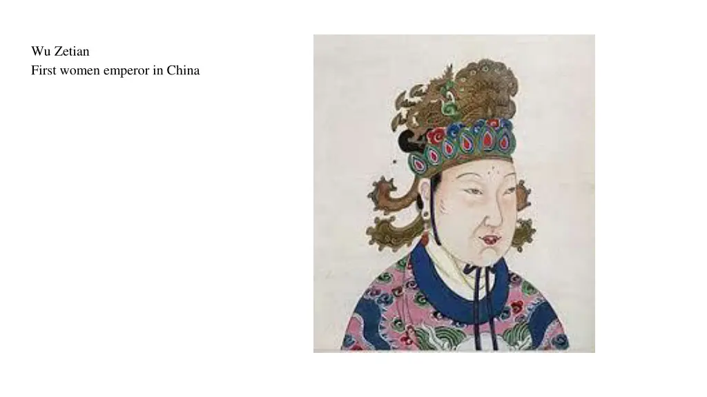 wu zetian first women emperor in china