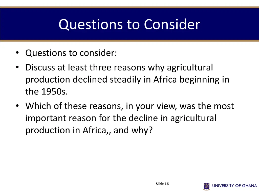 questions to consider