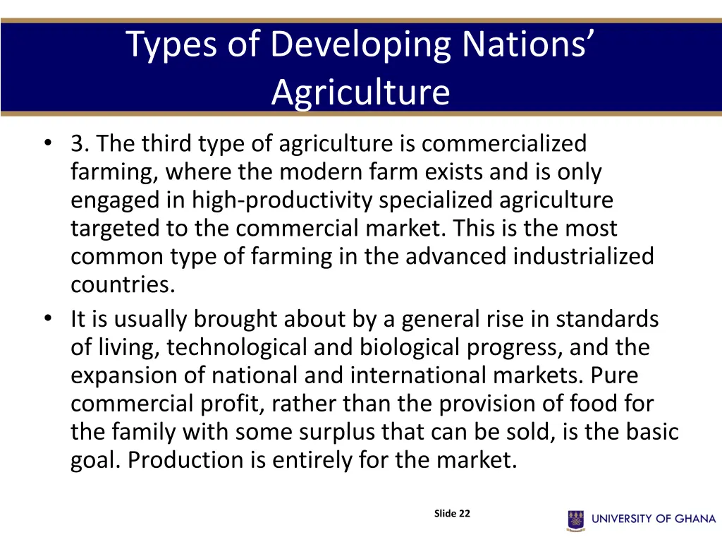 types of developing nations agriculture 2