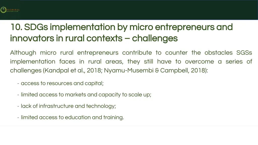 10 sdgs implementation by micro entrepreneurs